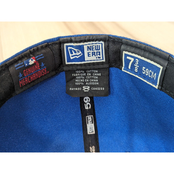 New Era 59Fifty Chicago Cubs Hat Fitted Cap 7-3/8 Rare Colorway Blue Gold Green - Picture 10 of 12